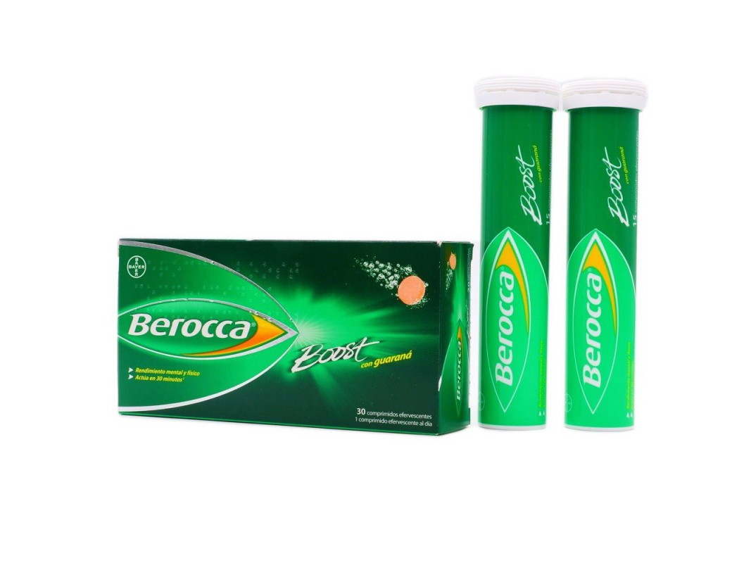 Berocca Boost con guaraná 30 comprimidos efervescentes